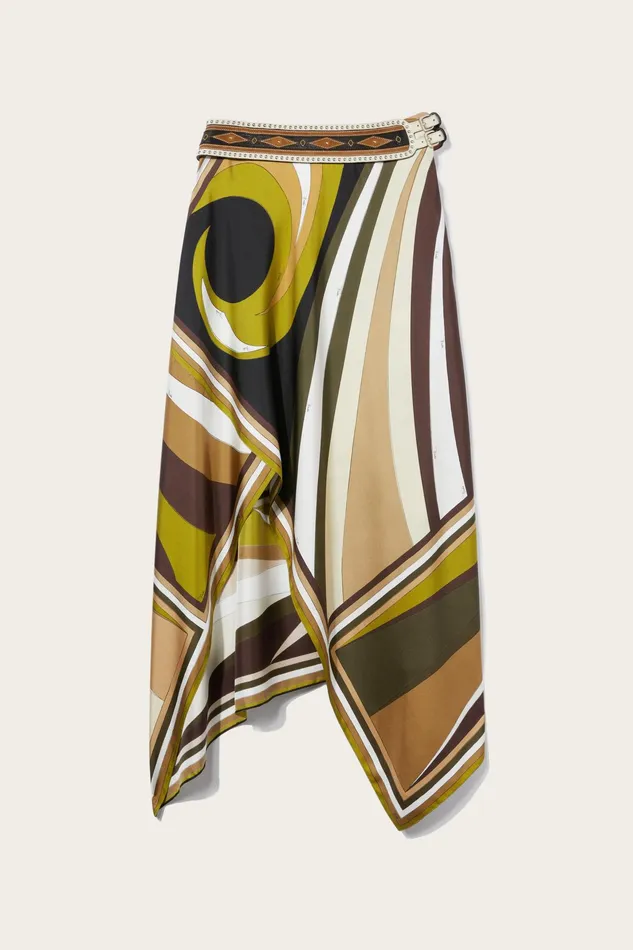 Skirts Women PUCCI CigniPrint SilkTwill Skirt
