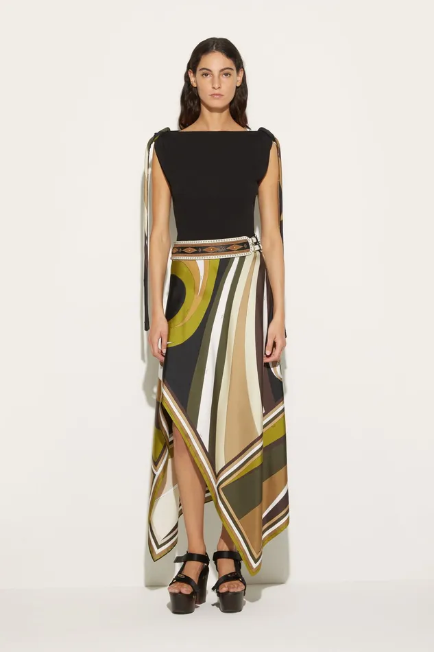 Skirts Women PUCCI CigniPrint SilkTwill Skirt