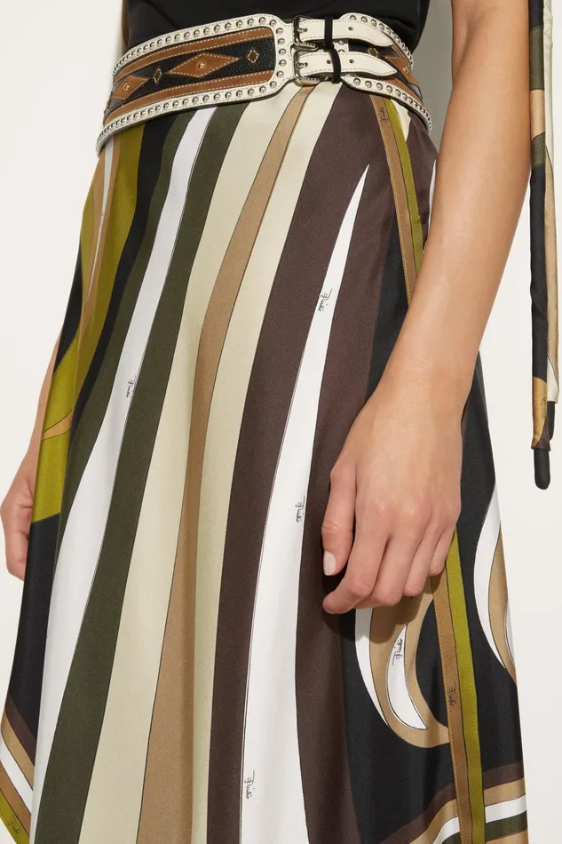 Skirts Women PUCCI CigniPrint SilkTwill Skirt