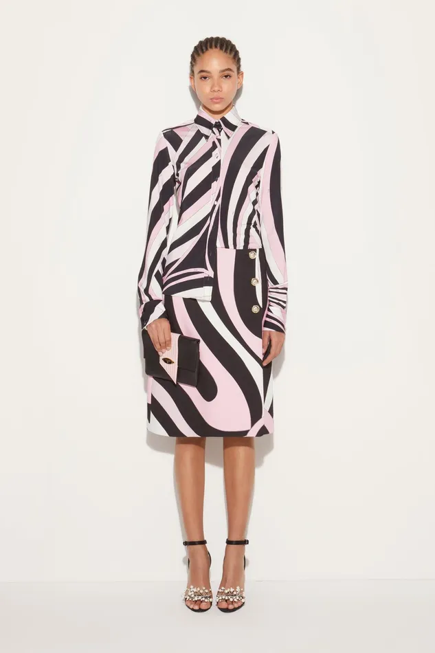 Skirts Women PUCCI MarmoPrint Wrap Skirt