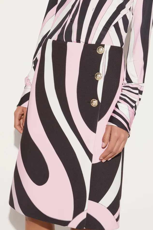 Skirts Women PUCCI MarmoPrint Wrap Skirt