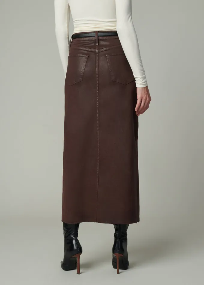 Skirts Women THE EVA COATED MAXI SKIRT Espresso Joe8217s Jeans