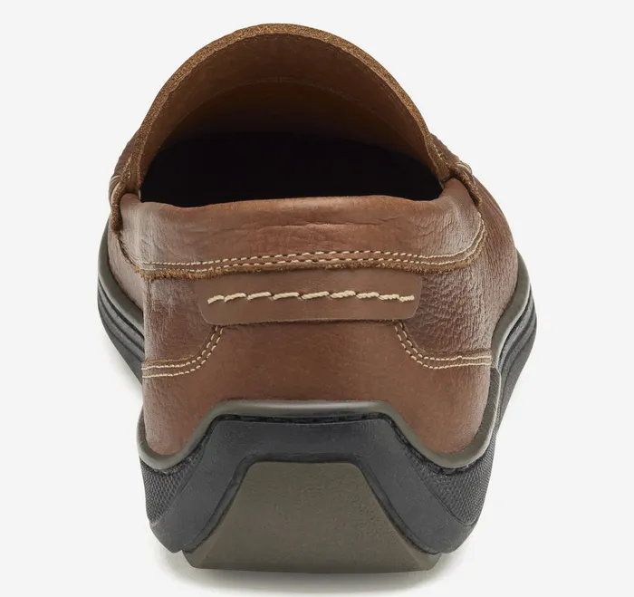 SlipOns and Loafers Johnston and Murphy Men Emmett Penny Loafer Dark Tan Full Grain