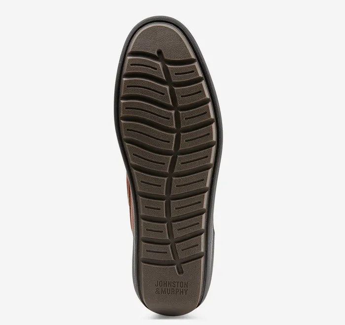 SlipOns and Loafers Johnston and Murphy Men Emmett Penny Loafer Dark Tan Full Grain