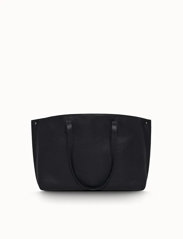 Small Ai Shoulder Bag In Cervocalf Leather Black Women Akris Shoulder Bags