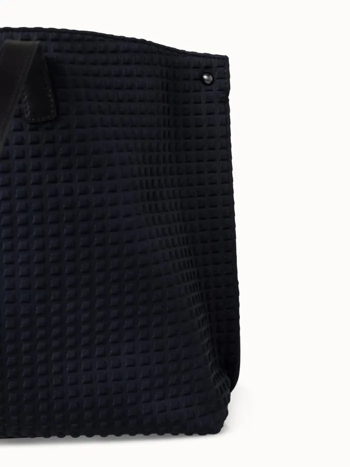 Small Ai Shoulder Bag In Techno Trapezoid Fabric Black Women Akris Shoulder Bags