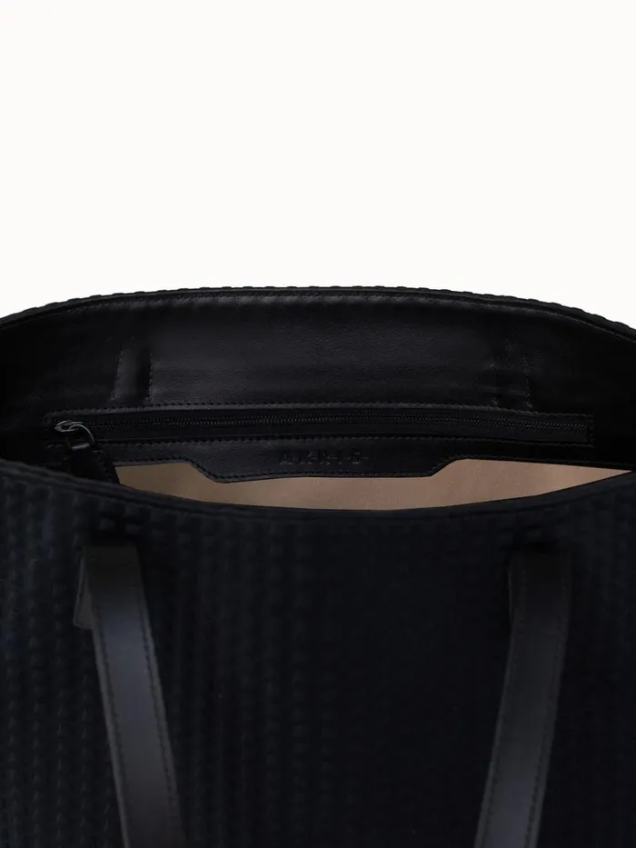 Small Ai Shoulder Bag In Techno Trapezoid Fabric Black Women Akris Shoulder Bags