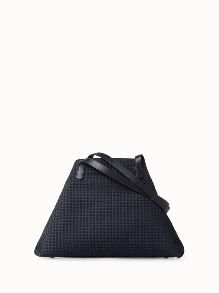 Small Ai Shoulder Bag In Techno Trapezoid Fabric Black Women Akris Shoulder Bags