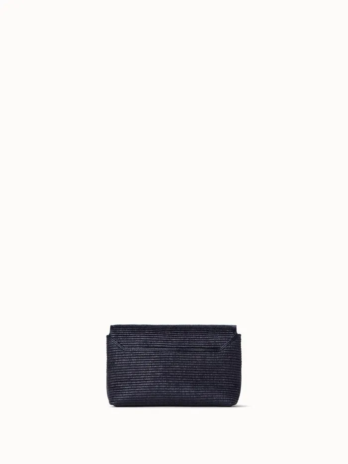 Small Anouk Day Bag In Raffia Black Women Akris Crossbody Bags