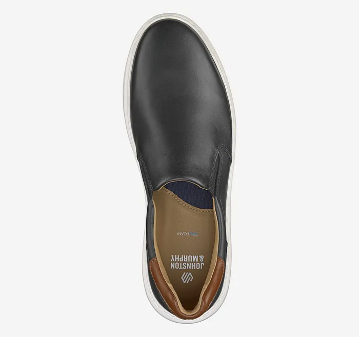 Sneakers Anders SlipOn Black Full Grain 8211 Johnston and Murphy Men