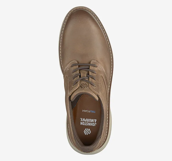 Sneakers Men Johnston and Murphy Hayden Plain Toe Brown Oiled Full Grain