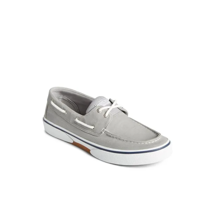 Sneakers Men Sperry Halyard 2Eye Salt Washed Boat Shoe Grey