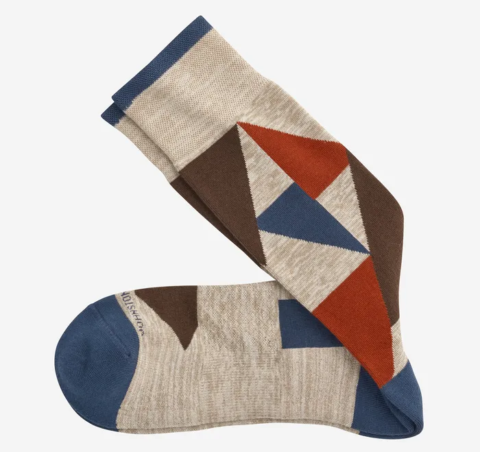 Socks Johnston and Murphy Men First in Comfort Socks Khaki Multi