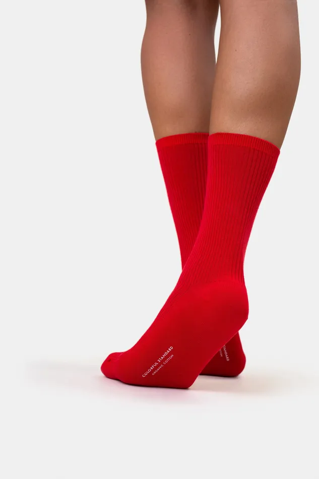 Socks Women Classic Organic Sock 8211 Sunny Orange Colorfulstandard Women