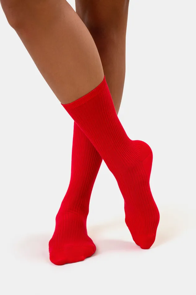 Socks Women Classic Organic Sock 8211 Sunny Orange Colorfulstandard Women