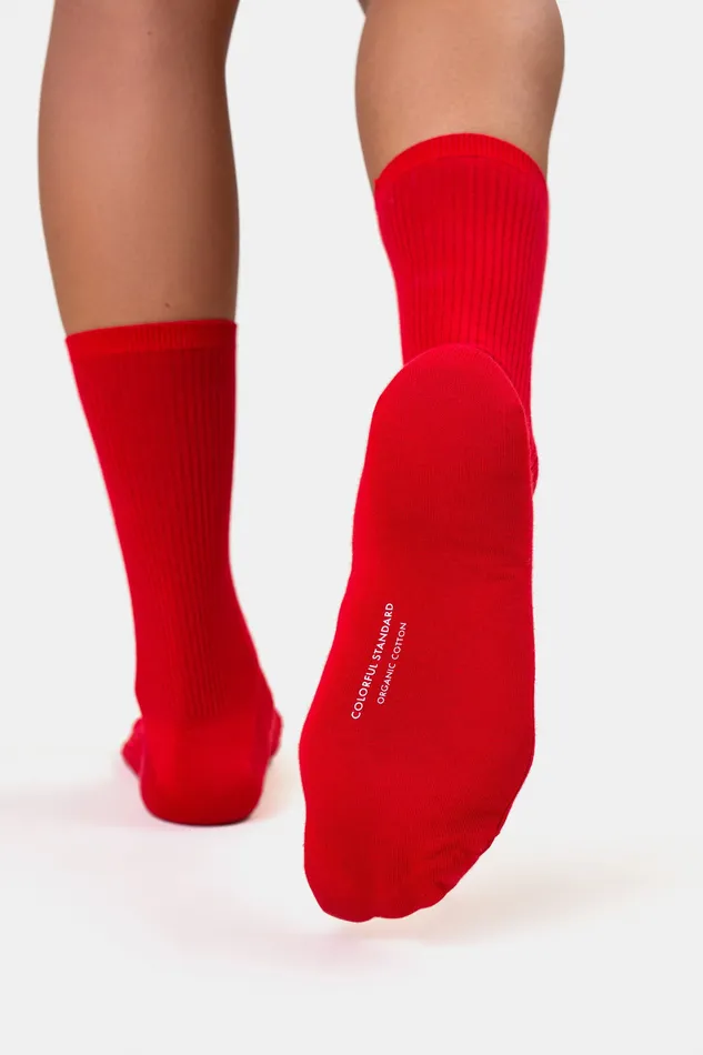 Socks Women Classic Organic Sock 8211 Sunny Orange Colorfulstandard Women