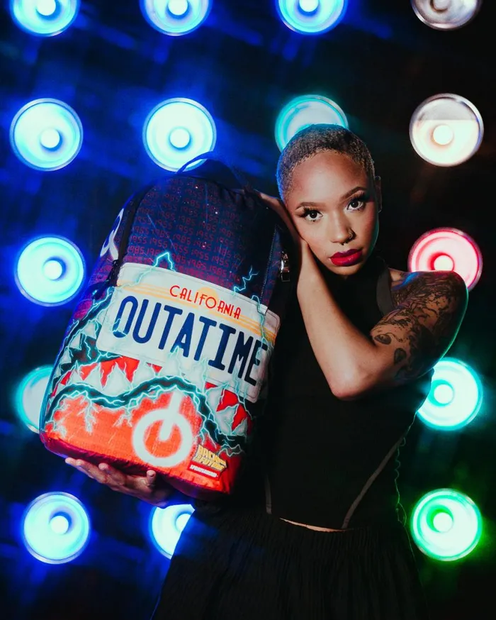 SPRAYGROUND Backpacks BACK TO THE FUTURE OUTATIME DLXSR BACKPACK 8211 Universal SPRAYGROUND Backpacks BACK TO THE FUTURE OUTATIME DLXSR BACKPACK 8211 Universal