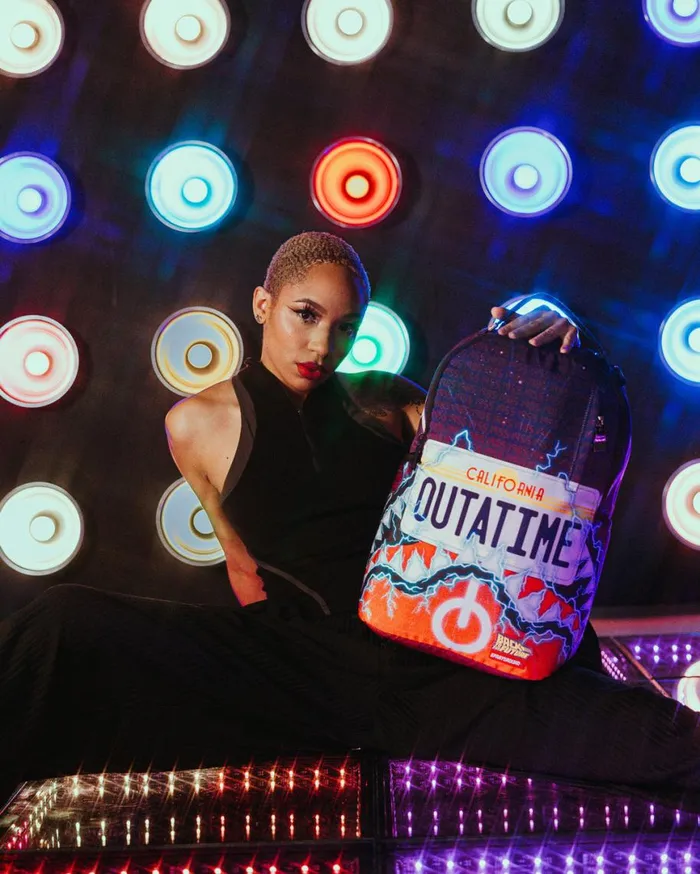 SPRAYGROUND Backpacks BACK TO THE FUTURE OUTATIME DLXSR BACKPACK 8211 Universal SPRAYGROUND Backpacks BACK TO THE FUTURE OUTATIME DLXSR BACKPACK 8211 Universal