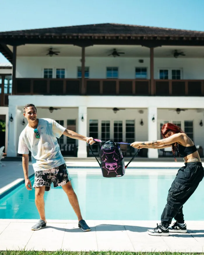 SPRAYGROUND Backpacks CAZZU IRIDESCENT CUT and SEW SPIDER SKULL SHARK BACKPACK DLXV 8211 Universal SPRAYGROUND Backpacks CAZZU IRIDESCENT CUT and SEW SPIDER SKULL SHARK BACKPACK DLXV 8211 Universal