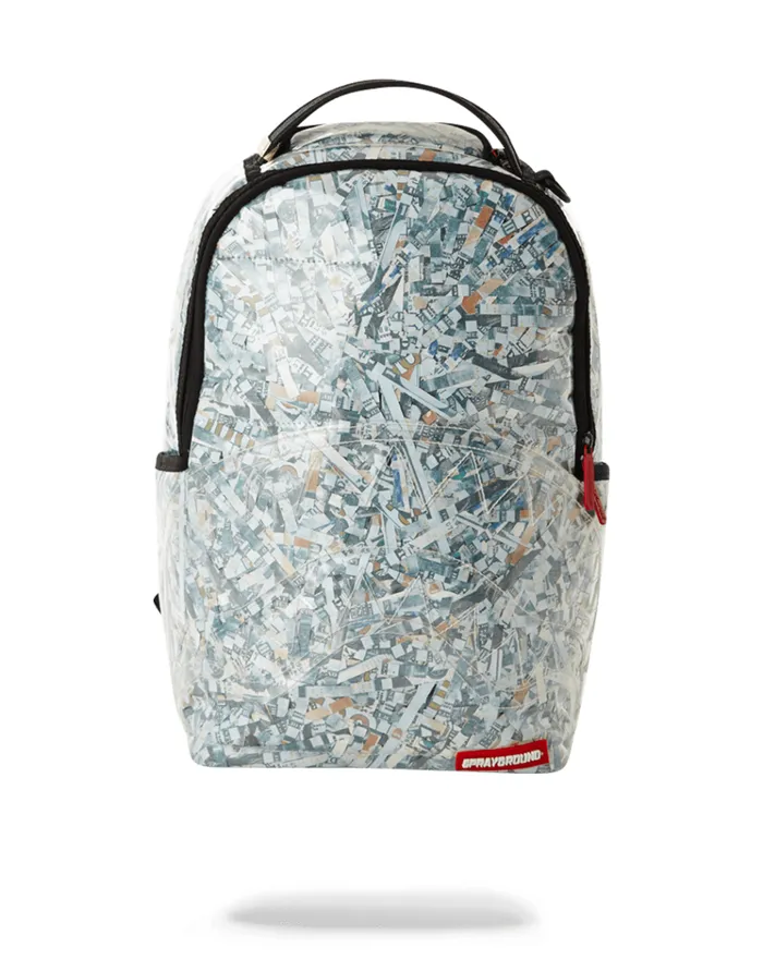 SPRAYGROUND Backpacks COUNTERFEIT VINYL SHREDDED MONEY 8211 Universal