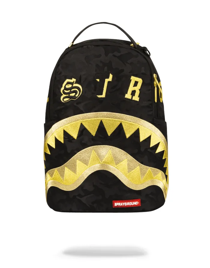 SPRAYGROUND Backpacks DESTROY SHARK GOLD CAMO 8211 Universal