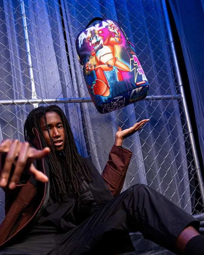 SPRAYGROUND Backpacks FIVE NIGHTS AT FREDDY039S GLAMROCK ROCKOUT DLXSR BACKPACK 8211 Universal SPRAYGROUND Backpacks FIVE NIGHTS AT FREDDY039S GLAMROCK ROCKOUT DLXSR BACKPACK 8211 Universal