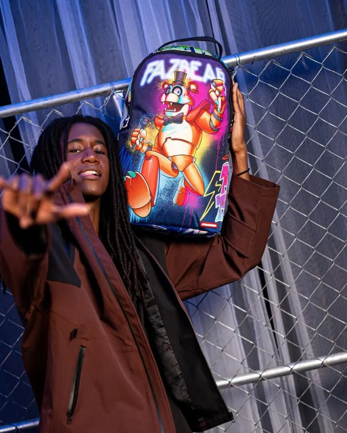 SPRAYGROUND Backpacks FIVE NIGHTS AT FREDDY039S GLAMROCK ROCKOUT DLXSR BACKPACK 8211 Universal SPRAYGROUND Backpacks FIVE NIGHTS AT FREDDY039S GLAMROCK ROCKOUT DLXSR BACKPACK 8211 Universal