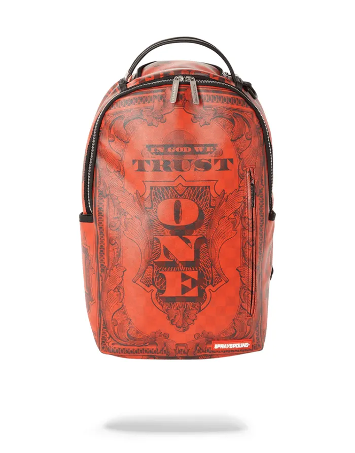 SPRAYGROUND Backpacks IN GOD WE TRUST RED BACKPACK ONE OF ONE 8211 Universal