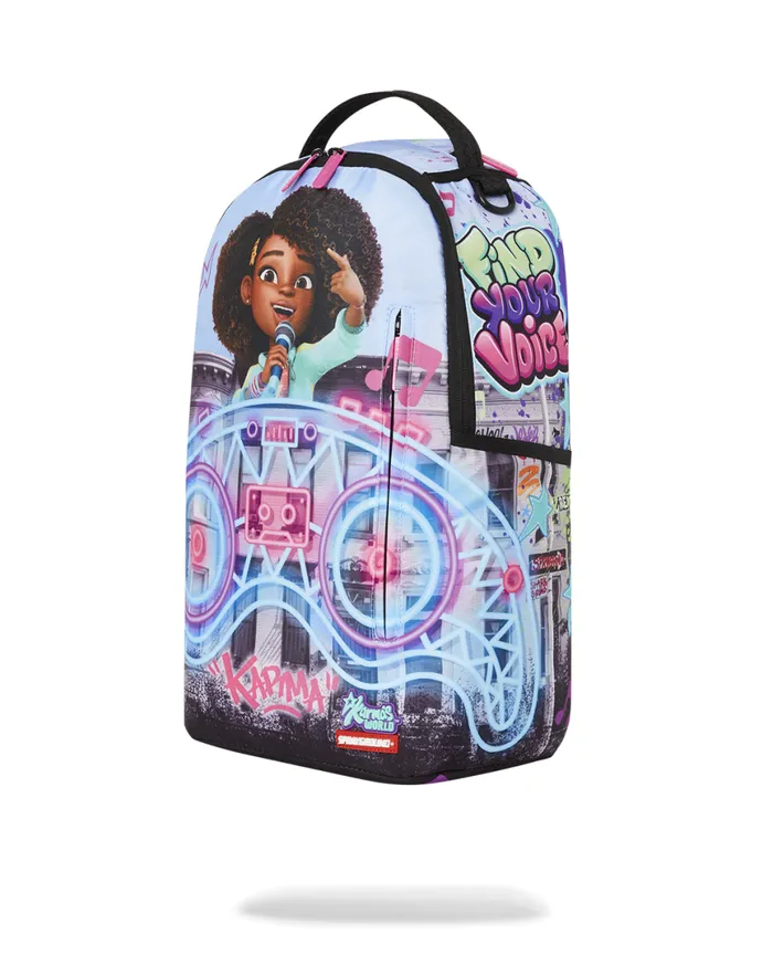 SPRAYGROUND Backpacks KARMA039S WORLD TURN UP THE VOLUME BACKPACK 8211 Universal