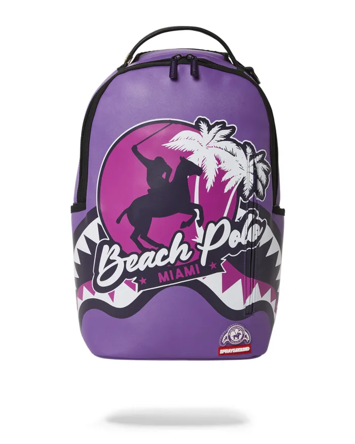 SPRAYGROUND Backpacks MIAMI BEACH POLO COLLAB BACKPACK DLXVPURPLE 8211 Universal