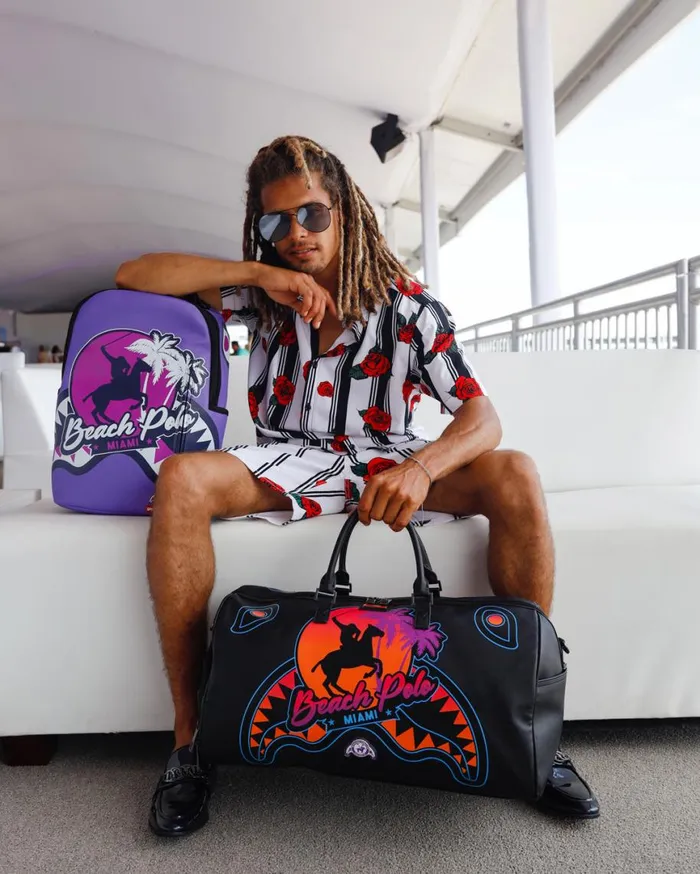 SPRAYGROUND Backpacks MIAMI BEACH POLO COLLAB BACKPACK DLXVPURPLE 8211 Universal