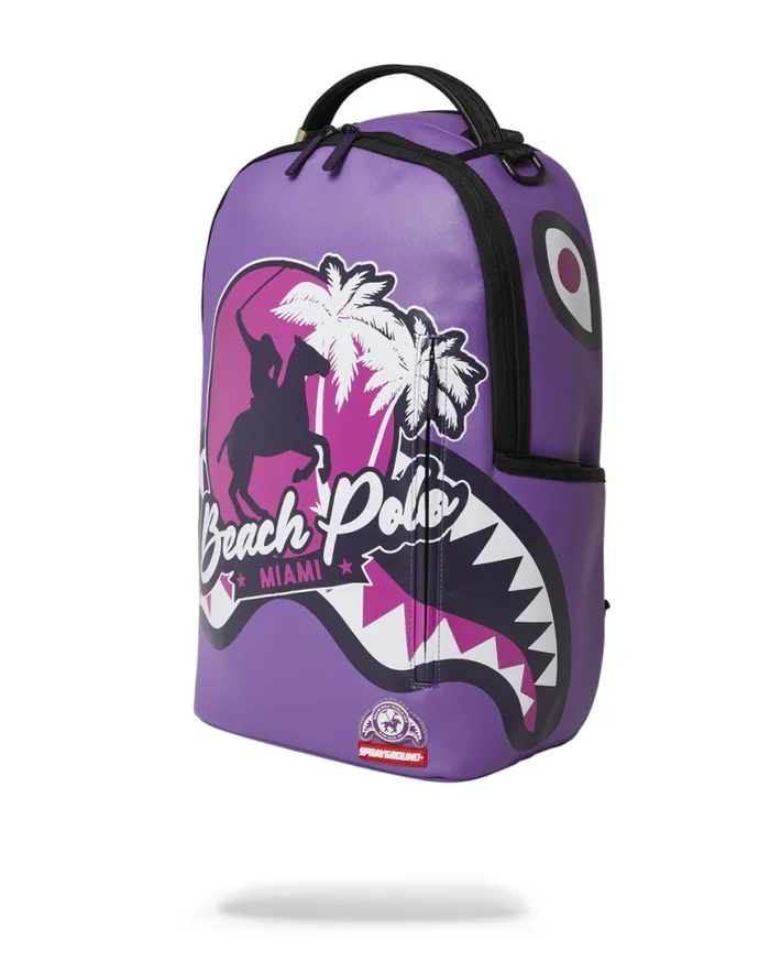 SPRAYGROUND Backpacks MIAMI BEACH POLO COLLAB BACKPACK DLXVPURPLE 8211 Universal