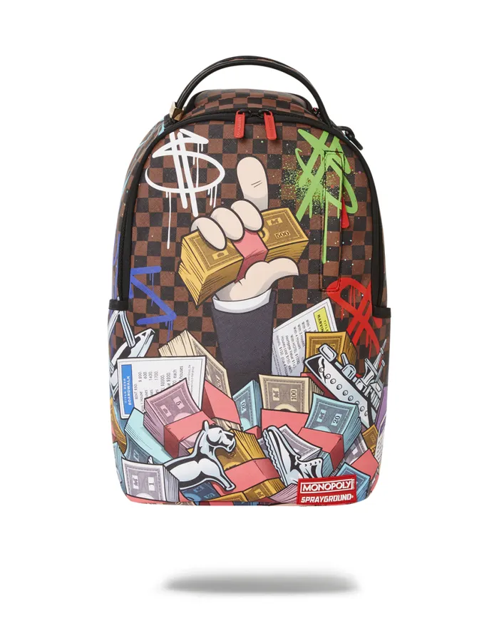 SPRAYGROUND Backpacks MONOPOLY CAN NEVER BE TOO RICH DLXV 8211 Universal