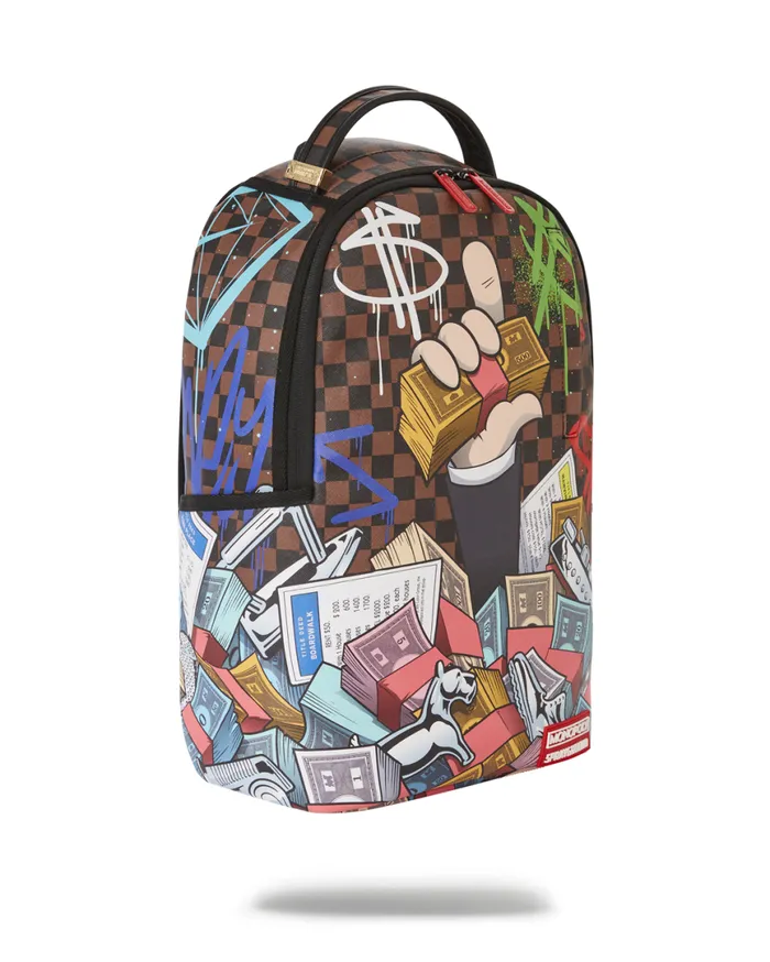 SPRAYGROUND Backpacks MONOPOLY CAN NEVER BE TOO RICH DLXV 8211 Universal