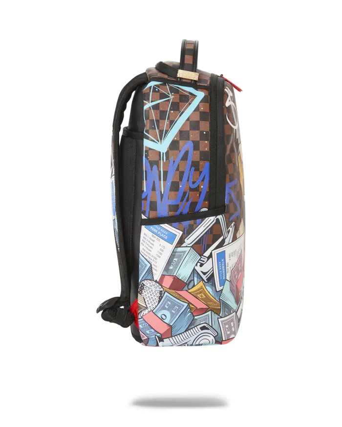 SPRAYGROUND Backpacks MONOPOLY CAN NEVER BE TOO RICH DLXV 8211 Universal