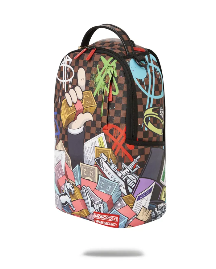 SPRAYGROUND Backpacks MONOPOLY CAN NEVER BE TOO RICH DLXV 8211 Universal