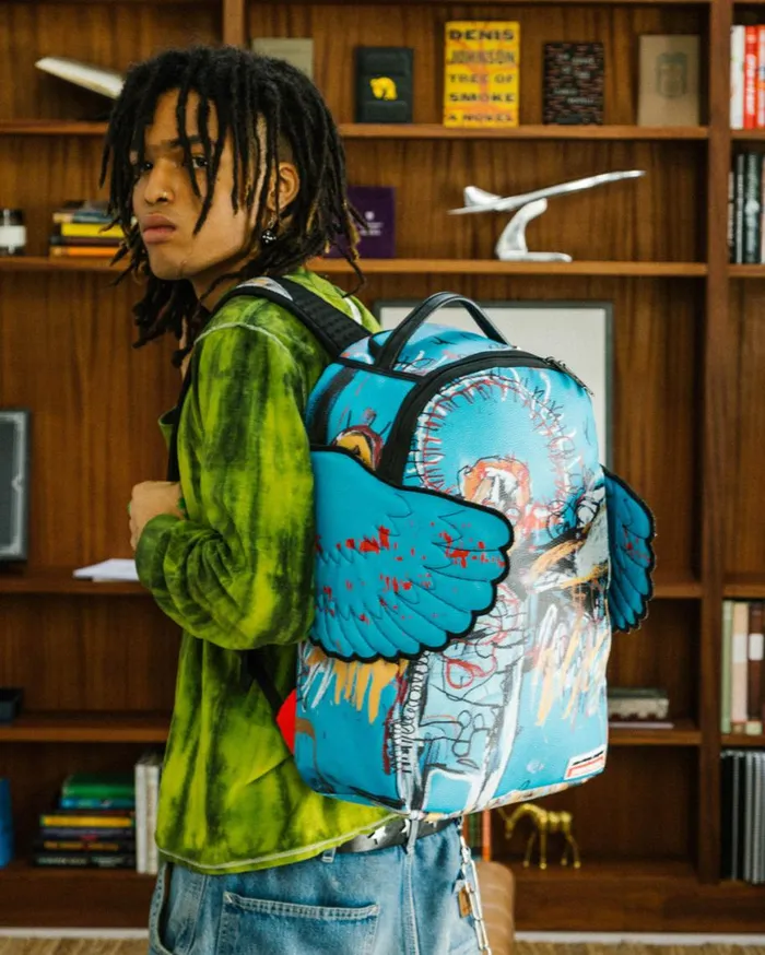 SPRAYGROUND Backpacks OFFICIAL BASQUIAT UNTITLED FALLEN ANGEL 1981 WING BACKPACK DLXV 8211 Universal