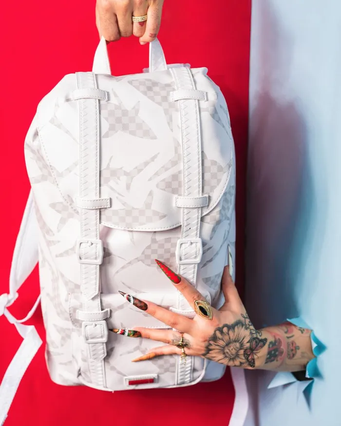 SPRAYGROUND Backpacks SHARK CHECK WHITE HILLS BACKPACK 8211 Universal SPRAYGROUND Backpacks SHARK CHECK WHITE HILLS BACKPACK 8211 Universal