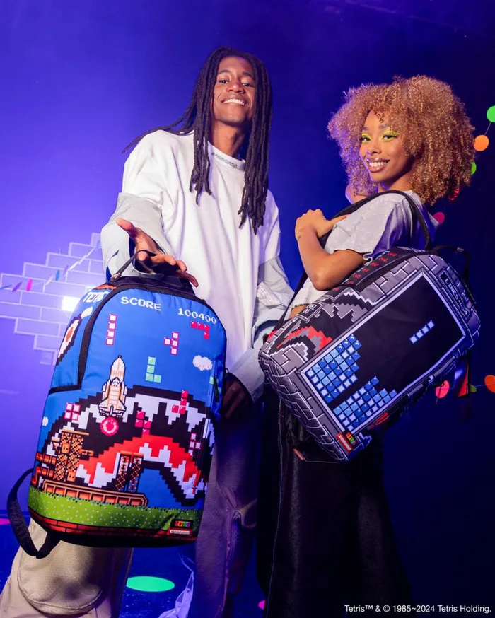 SPRAYGROUND Backpacks TETRIS SHARK STACKER DLXSR BACKPACK 8211 Universal