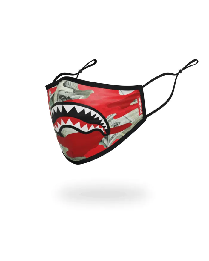 SPRAYGROUND Face Masks ADULT MONEY CAMO RED FORMFITTING FACE MASK 8211 Universal SPRAYGROUND Face Masks ADULT MONEY CAMO RED FORMFITTING FACE MASK 8211 Universal