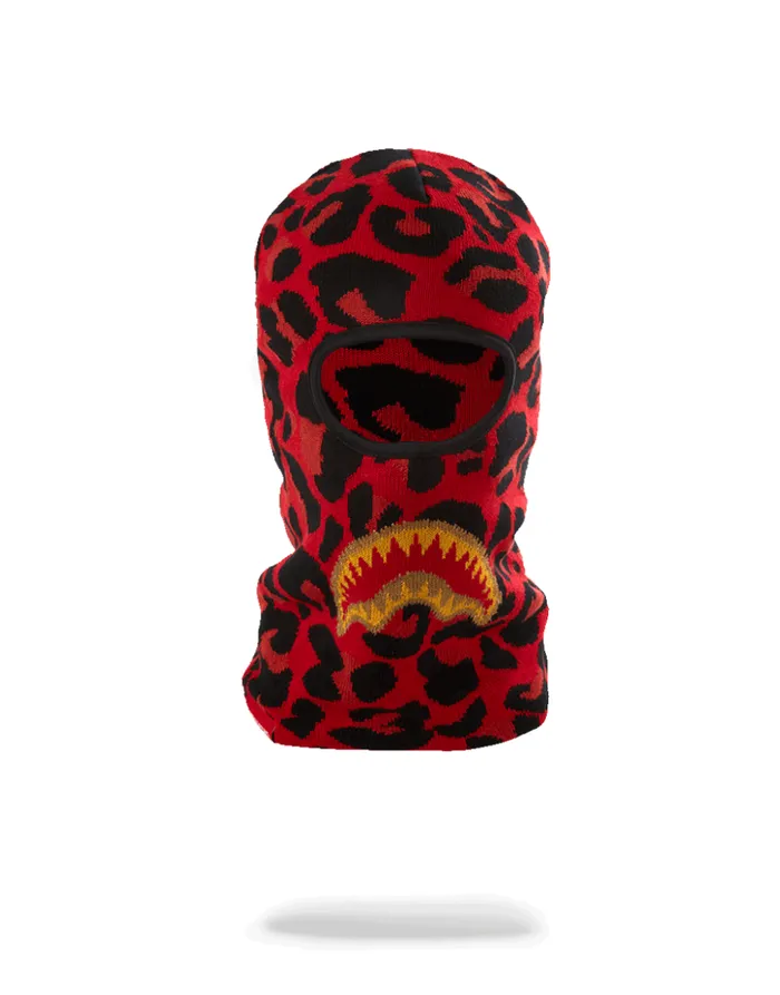 SPRAYGROUND Ski Masks RED LEOPARD GOLD SHARK MOUTH SKI MASK 8211 Universal