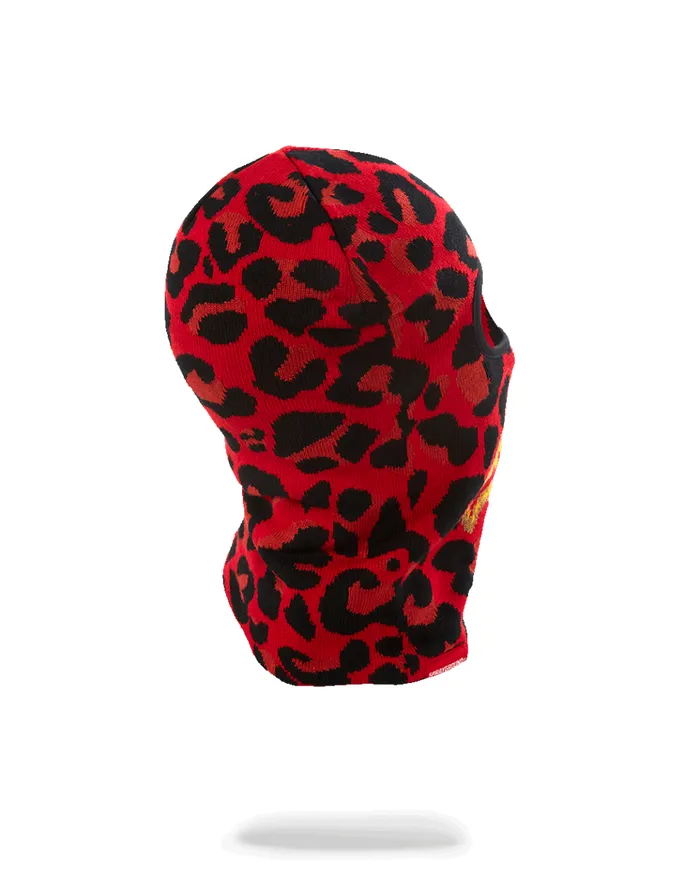 SPRAYGROUND Ski Masks RED LEOPARD GOLD SHARK MOUTH SKI MASK 8211 Universal SPRAYGROUND Ski Masks RED LEOPARD GOLD SHARK MOUTH SKI MASK 8211 Universal