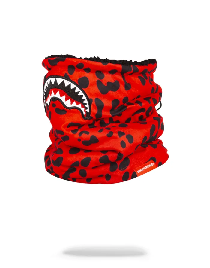 SPRAYGROUND Ski Masks RED LEOPARD NECK WARMER 8211 Universal