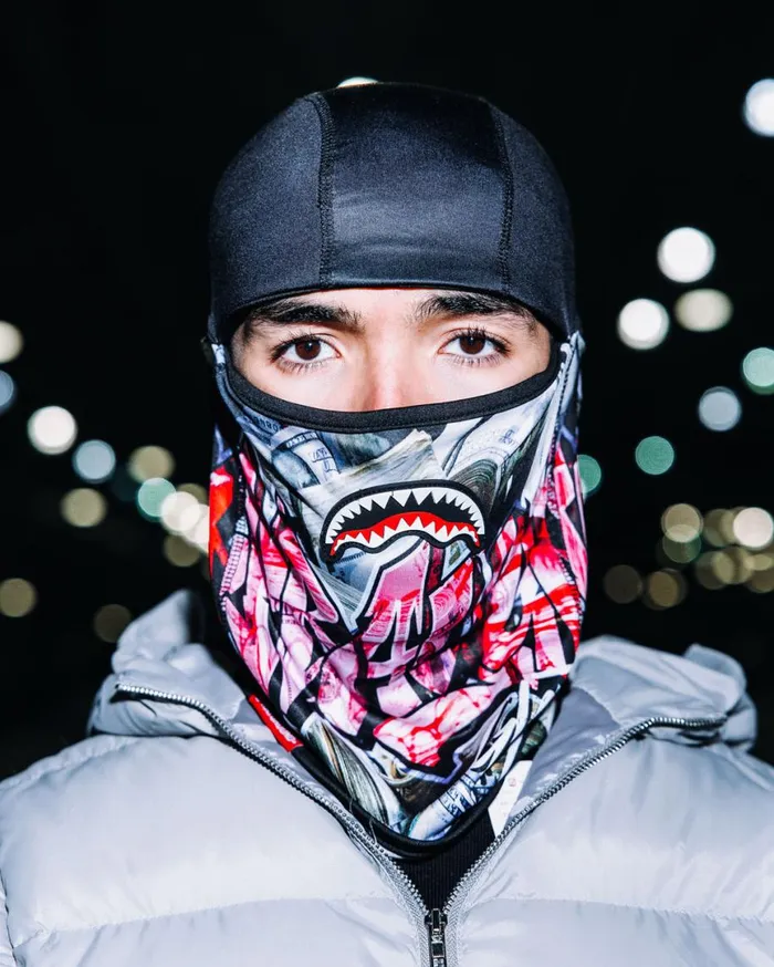 SPRAYGROUND Ski Masks TASHED SKI MASK 8211 Universal SPRAYGROUND Ski Masks TASHED SKI MASK 8211 Universal