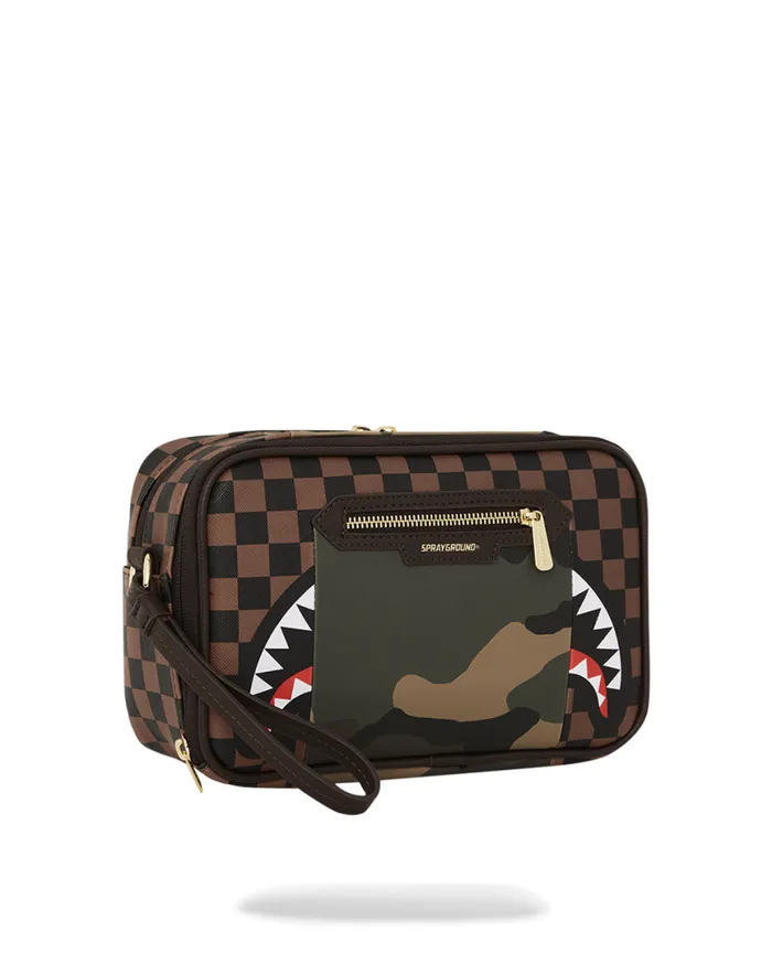 SPRAYGROUND Toiletries Aka Money Bags EXTERIOR GOLD ZIP POCKET SHARKS IN PARIS TOILETRY BRICKSIDE BAG 8211 Universal SPRAYGROUND Toiletries Aka Money Bags EXTERIOR GOLD ZIP POCKET SHARKS IN PARIS TOILETRY BRICKSIDE BAG 8211 Universal