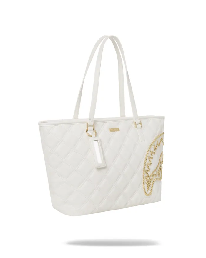 SPRAYGROUND Totes RIVIERA LE BLANC GOLD CHAIN SHARK TOTE 8211 Universal SPRAYGROUND Totes RIVIERA LE BLANC GOLD CHAIN SHARK TOTE 8211 Universal