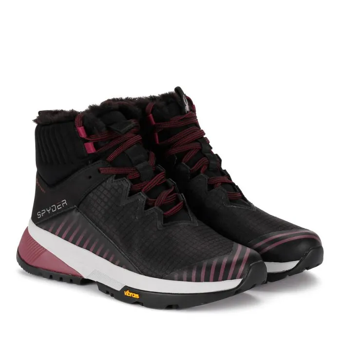 Spyder Boots Summit Black W Black Fur 8211 Womens