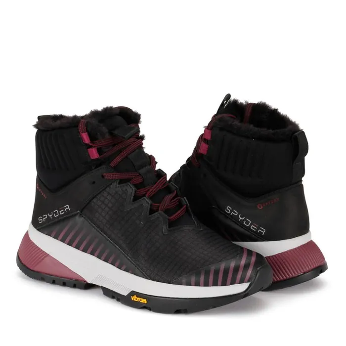 Spyder Boots Summit Black W Black Fur 8211 Womens