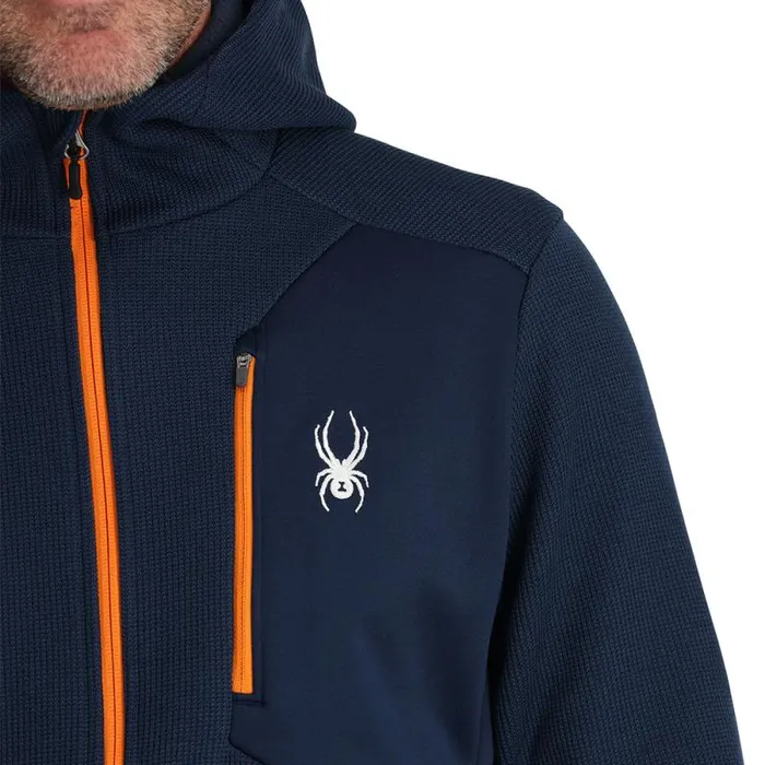 Spyder Fleece Bandit Hooded True Navy 8211 Mens