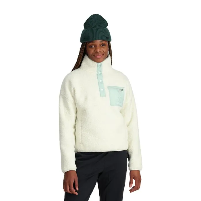 Spyder Fleece Cloud Pullover Snow 8211 Womens
